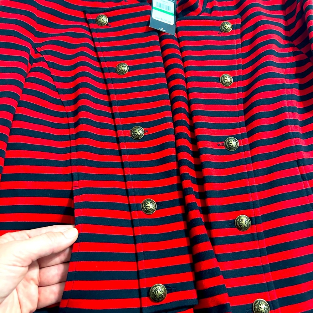 ❗️NEW❗️TOMMY HILFIGER Red/Navy Military Jacket